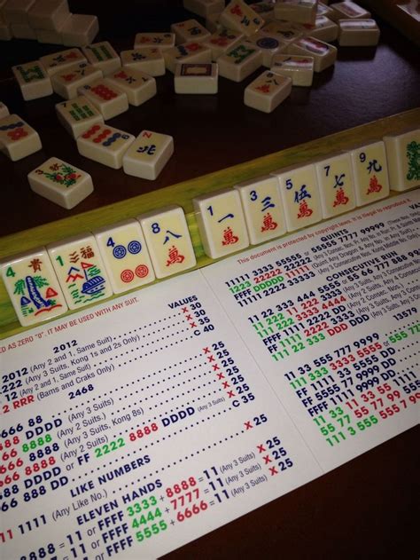 Marvelous Mah Jongg Cards.